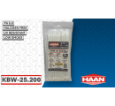 Кабелни връзки HAAN KBW-25.200 бели (100бр./1пакет) thumb image